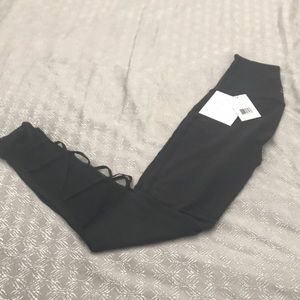 Beyond Yoga Black Leggings with lower detail